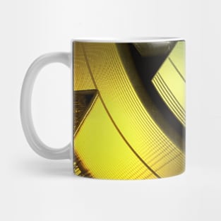 Golden Blue Abstract Mug